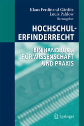 Hochschulerfinderrecht - Ein Handbuch für Wissenschaft und Praxis